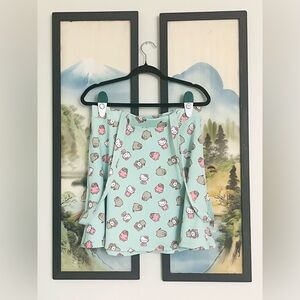 Hot Topic Hello Kitty x Pusheen Suspender Skirt